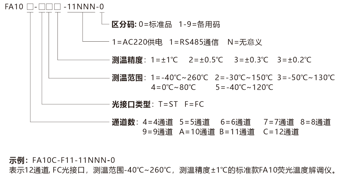 FA10-選型說明(míng)